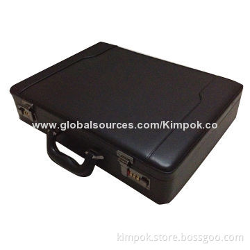 Electric Shock Safety Suitcase with Genuine Leather, has Anti-theft and Anti-robbery Function